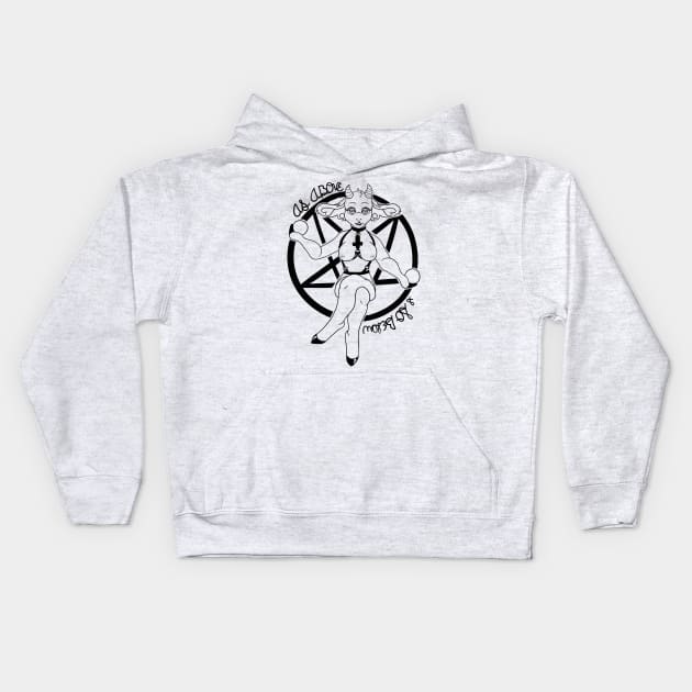 Beautiful Baphomet Kids Hoodie by MistDecay